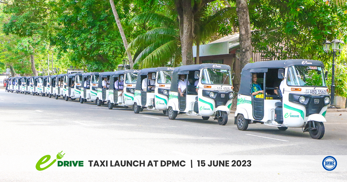 DPMC launches Sri Lanka’s first electric taxi service, E-Drive