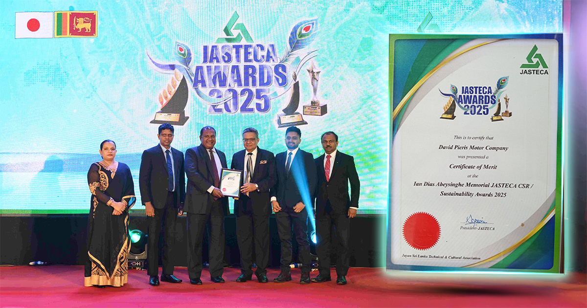 DPMC honoured with JASTECA CSR / Sustainability Merit Award
