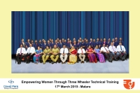 Empowering Women Through Three Wheeler Technical Traning - Matara 2019 thumb