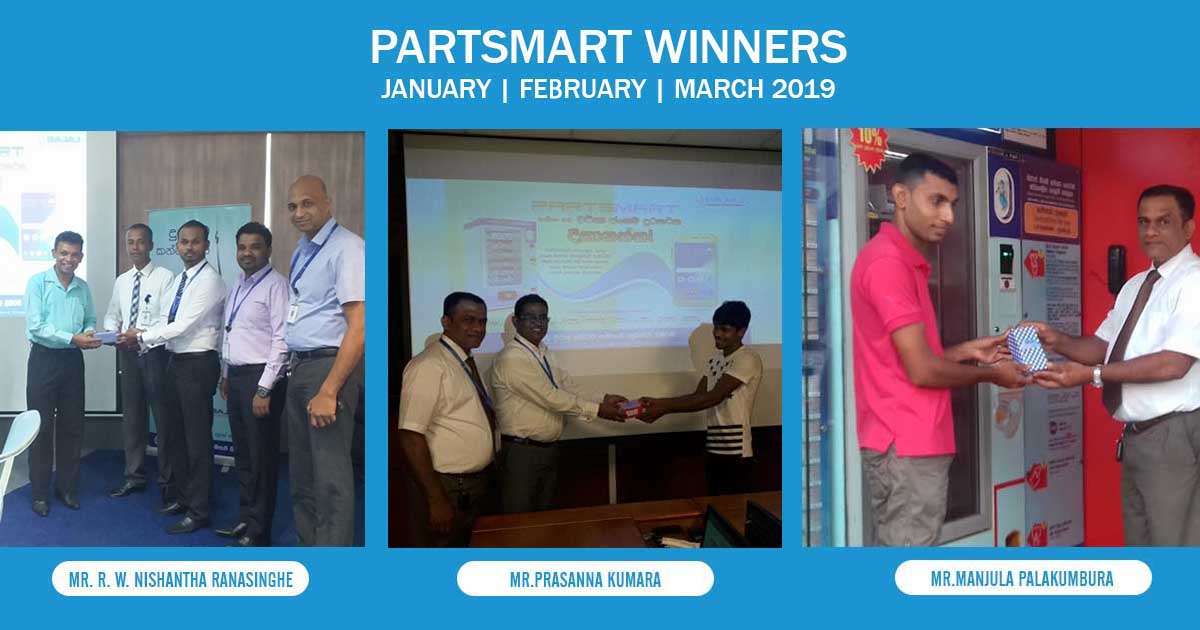 PARTSMART Winners  - January | February | March 2019