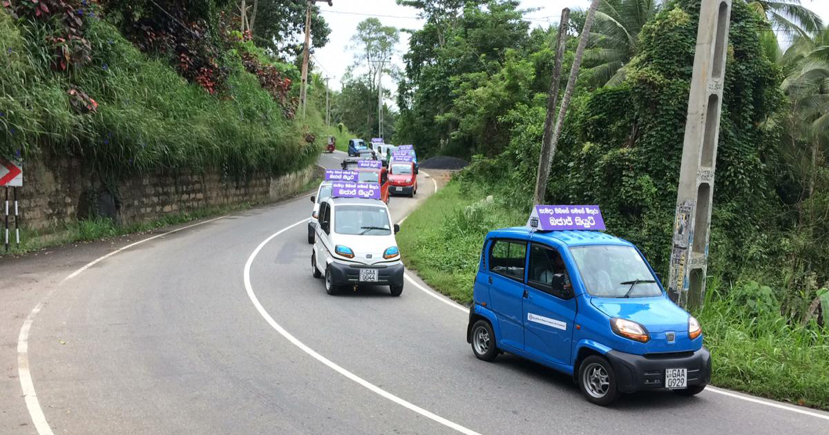 Vehicle inspection and familiarization programme for Bajaj QUTE in Kandy