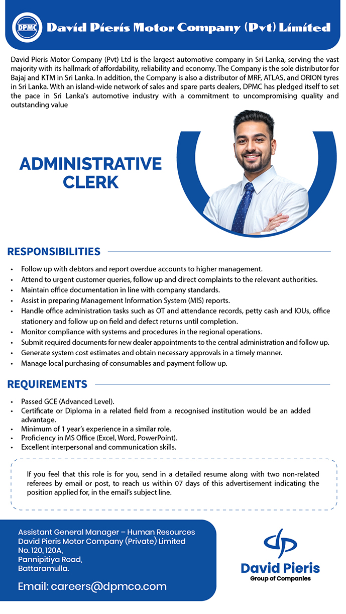 Administrative Clerk