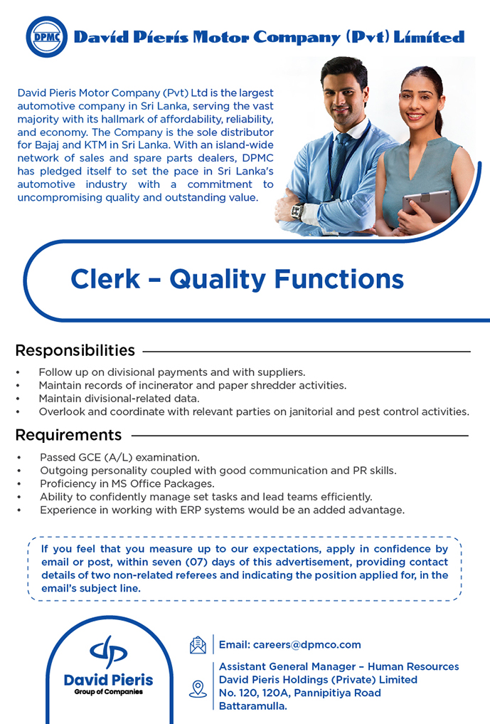 Clerk - Quality Functions