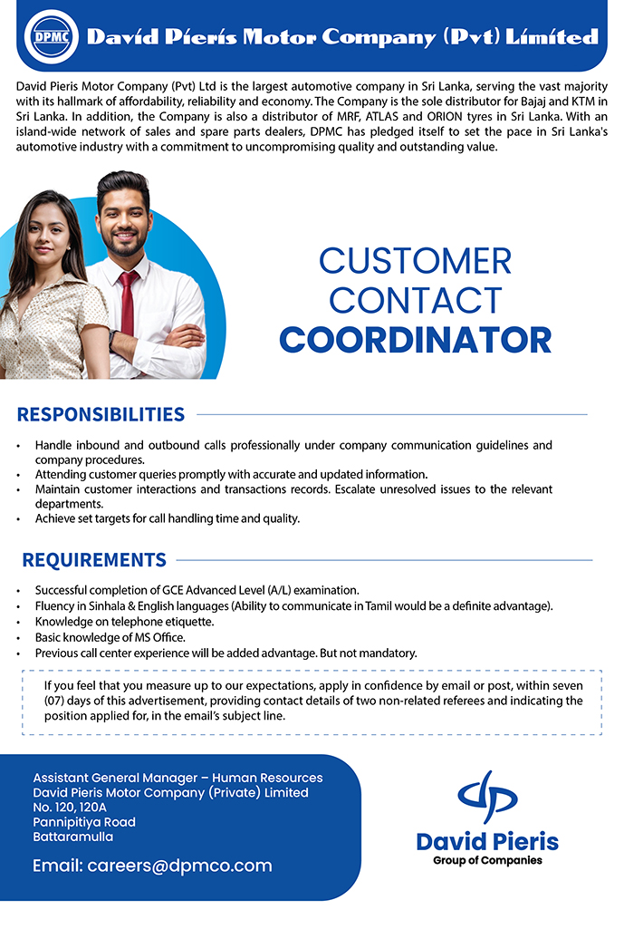 Customer Contact Coordinator