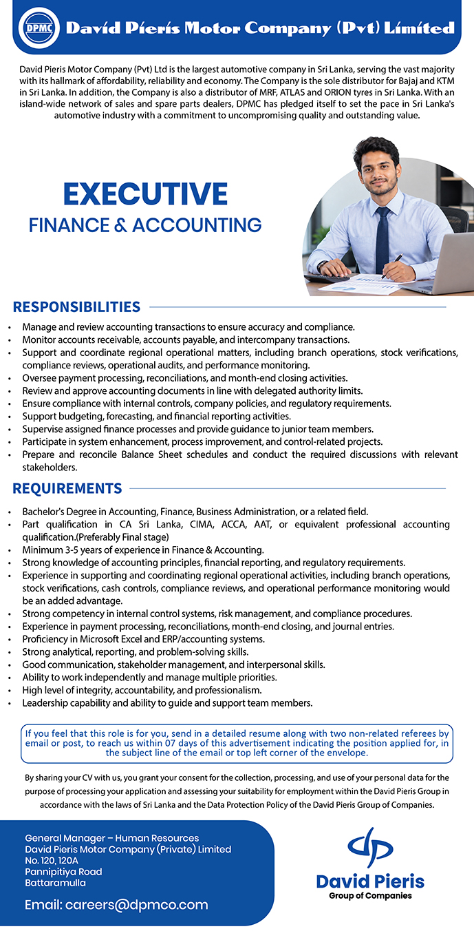 Executive Finance & Accounting
