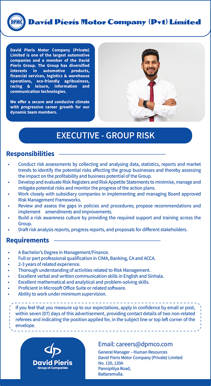 EXECUTIVE - GROUP RISK