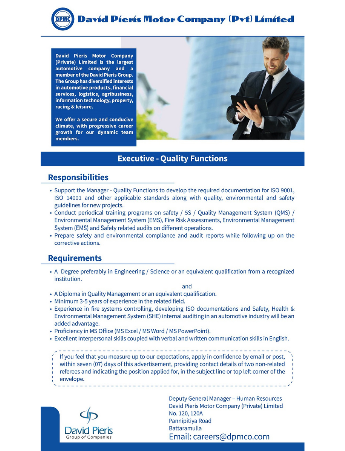 Executive Quality Functions