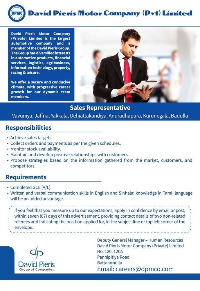 Sales Representatives