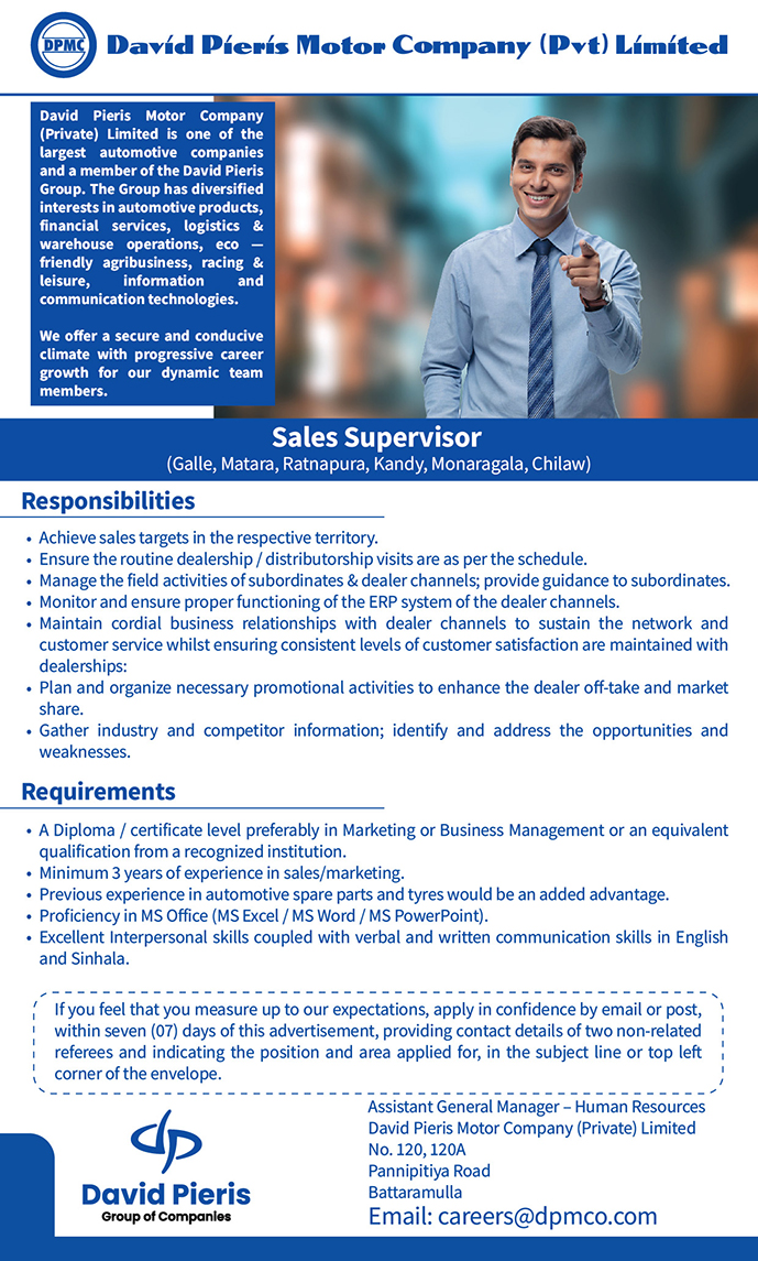 Sales Supervisor