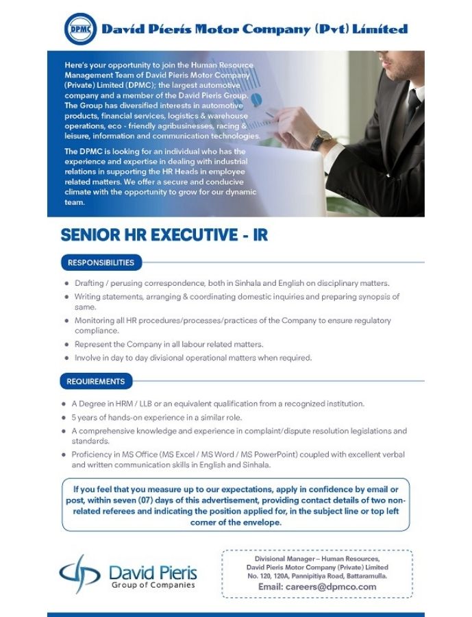 Senior HR Executive